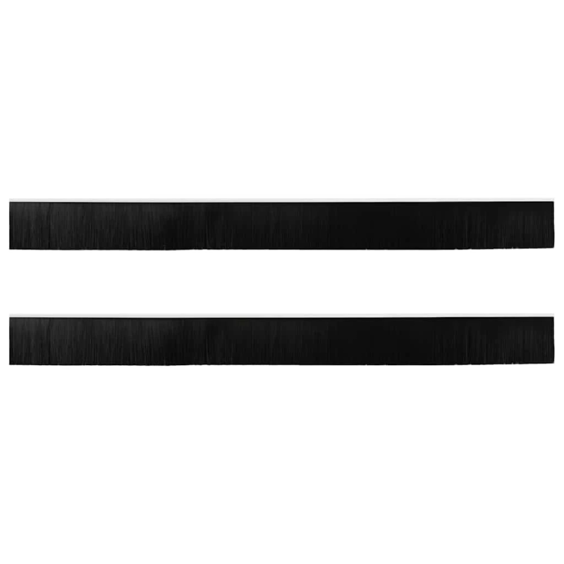 vidaXL Skrūvējami durvju birstes blīvējumi 2 pcs Balts 100 cm