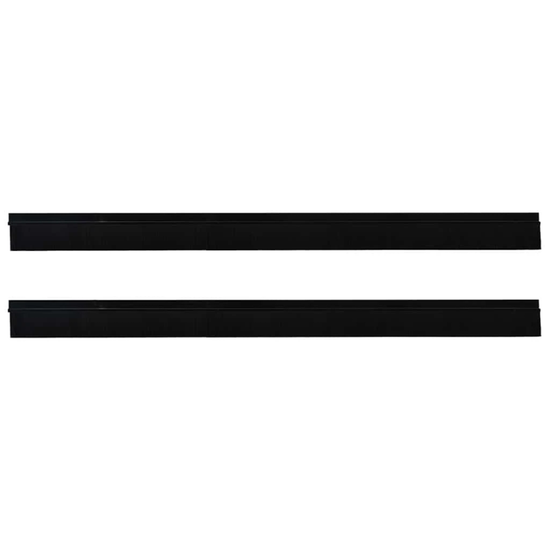 vidaXL Pašlīpojošas durvju birstes 2 pcs Melna 100 cm