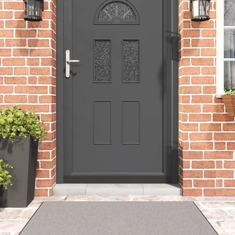 vidaXL Pašlīpojošas durvju birstes 6 pcs Melna 100 cm