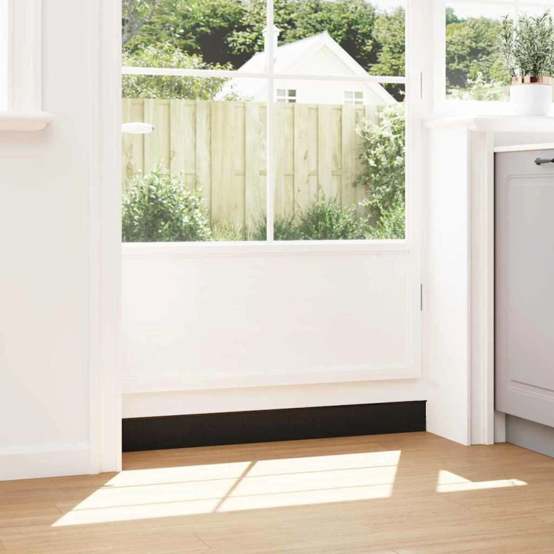 vidaXL Pašlīpojošas durvju birstes 2 pcs Melna 100 cm