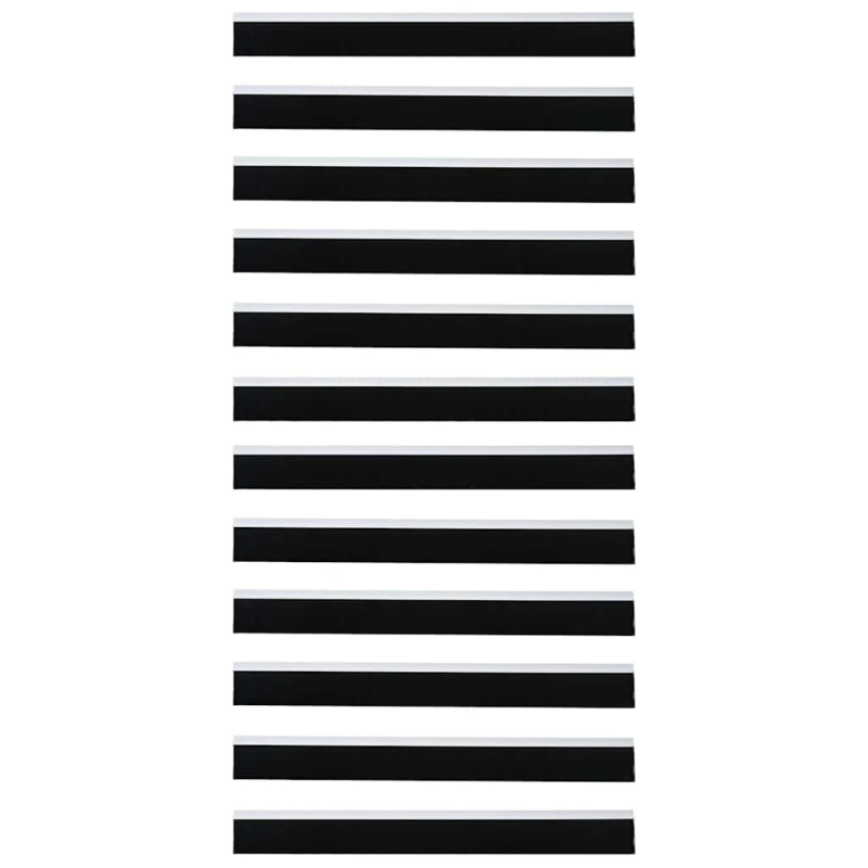 vidaXL Pašlīpojošas durvju birstes 6 pcs Melna 100 cm