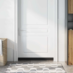 vidaXL Pašlīpojošas durvju birstes 12 pcs Melna 100 cm