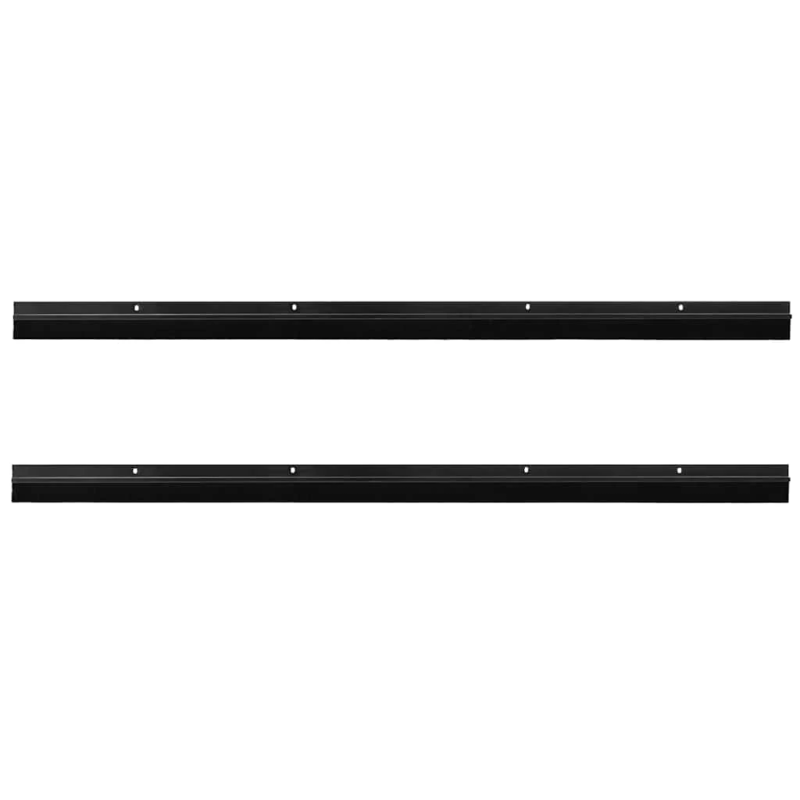 vidaXL Skrūvējami durvju birstes blīvējumi 2 pcs Melna 100 cm