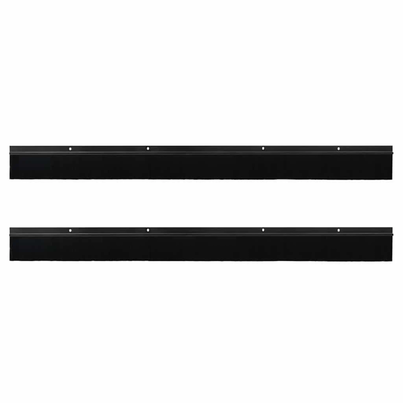 vidaXL Skrūvējami durvju birstes blīvējumi 2 pcs Melna 100 cm