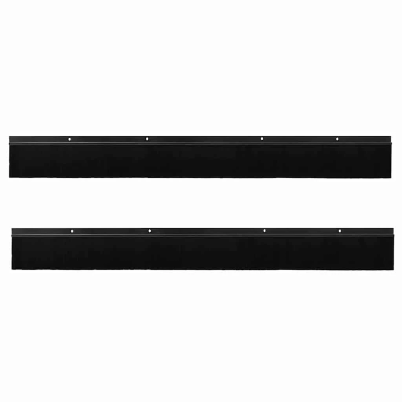 vidaXL Skrūvējami durvju birstes blīvējumi 2 pcs Melna 100 cm