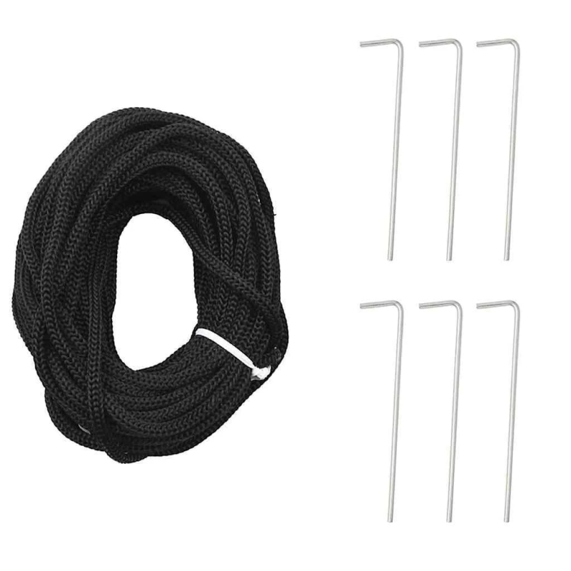 vidaXL LED Ziemassvētku koks ar zemes mietiem Zila 250 cm Dzelzs