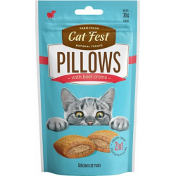 CatFest spilventiņi ar liellopu gaļas pildijumu 30g - Papildbarība kaķiem