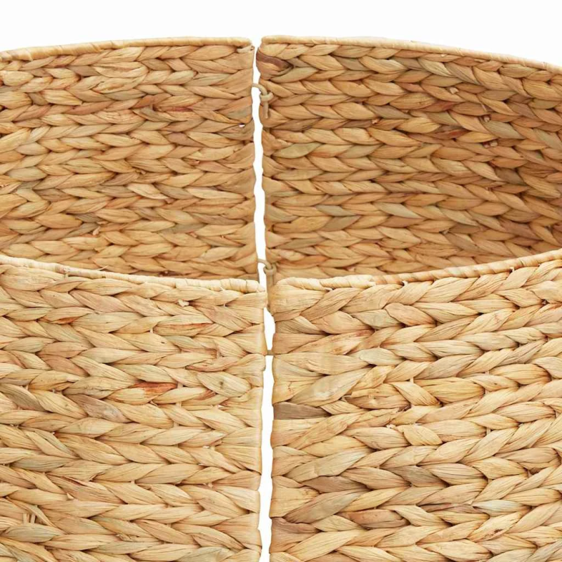 vidaXL Ziemassvētku koka apmale Brūna 90 x 90 x 28 cm Ūdens hiacintes