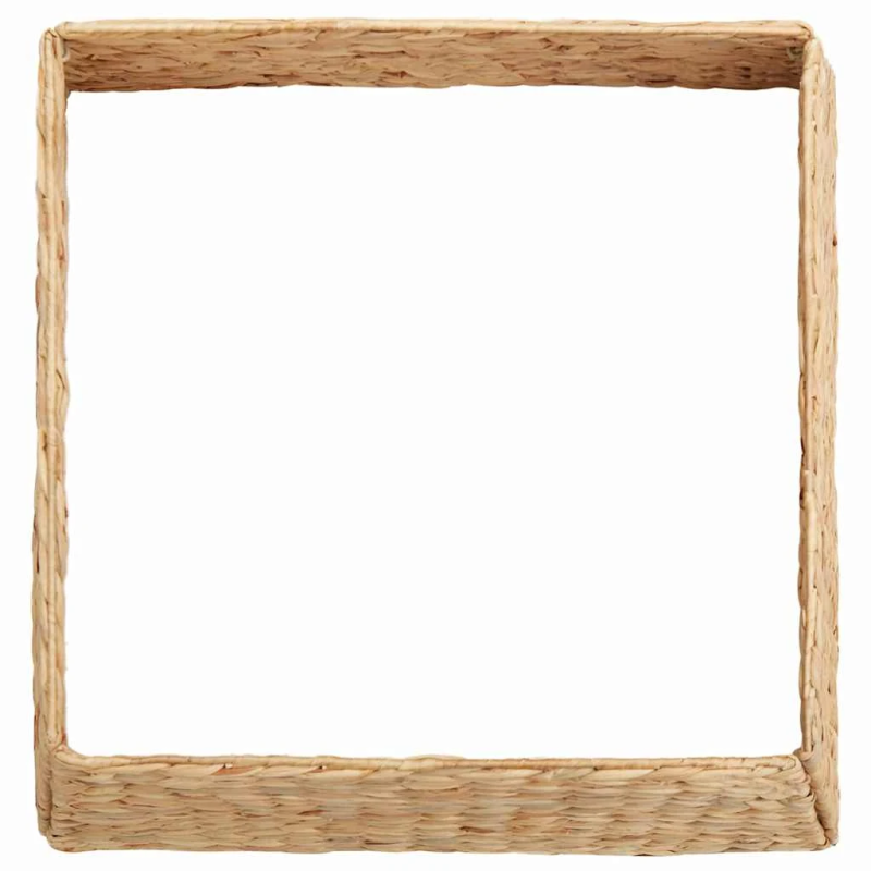 vidaXL Ziemassvētku koka apmale Brūna 70 x 70 x 28 cm Ūdens hiacintes