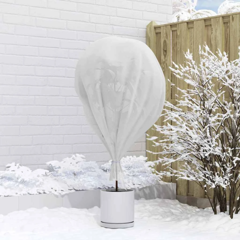 vidaXL Sals aizsardzības augu flīss Balts 50 x 3,2 m Nesintētā auduma