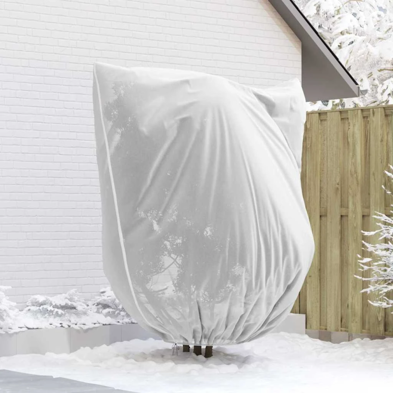vidaXL Salu aizsargājošie augu plēves pārklāji 3 pcs Balts 2,4 x 2 m