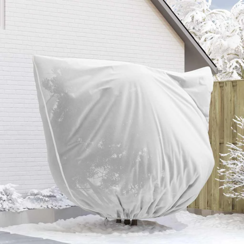 vidaXL Salu aizsargājošie augu plēves pārklāji 3 pcs Balts