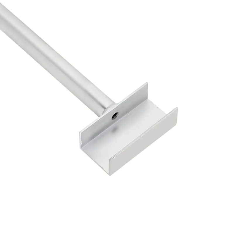 vidaXL piemērots plakano tarpļa kronšteinam 2 pcs Sudraba 130-210 cm