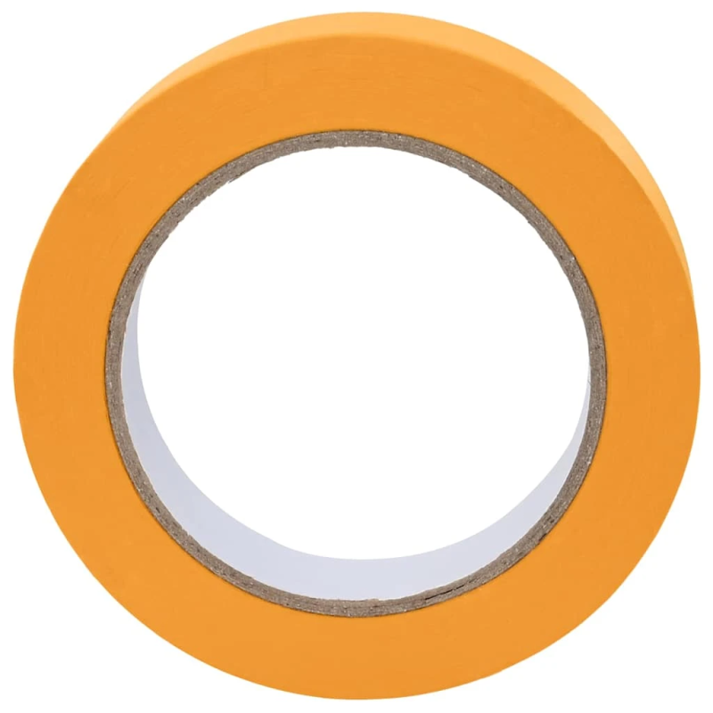 vidaXL Gleznotāja maskēšanas lentes 6 pcs Dzeltena 19mm x 50m Papīrs