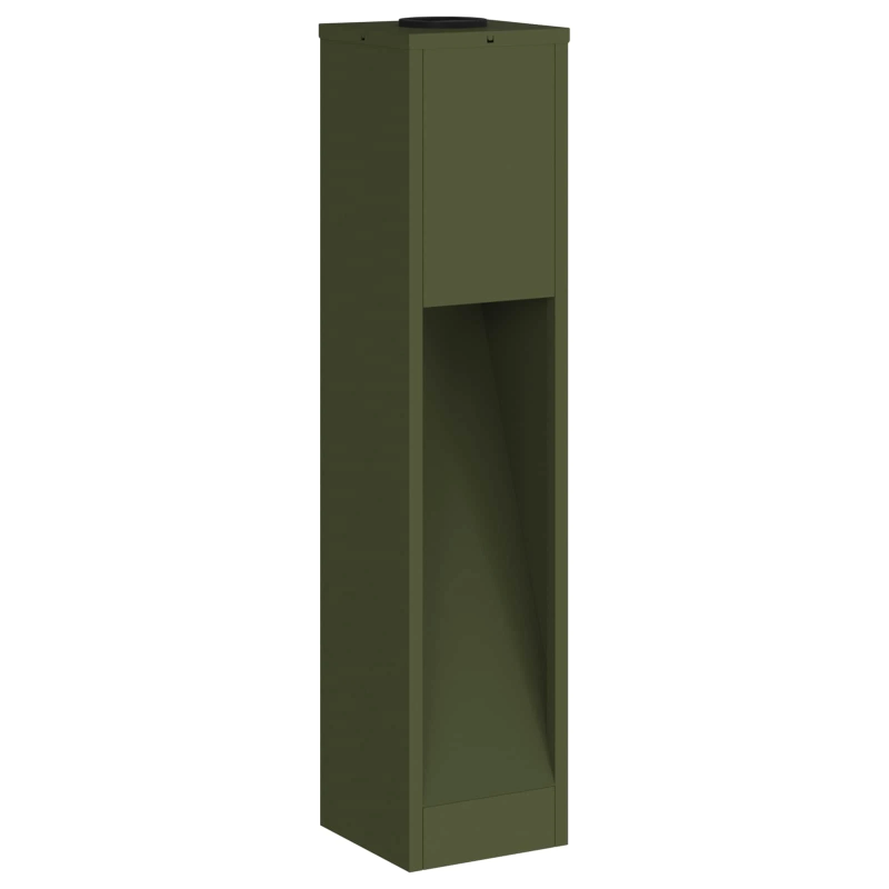 vidaXL Saules LED Ceļa Gaisma 2 pcs Olīvu zaļš Auksti velmēts tērauds