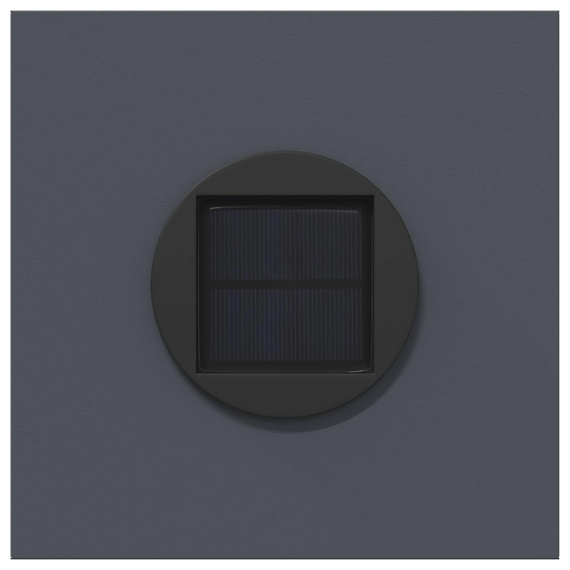 vidaXL Saules LED ceļa gaisma 2 pcs Antracīts Auksti velmēts tērauds