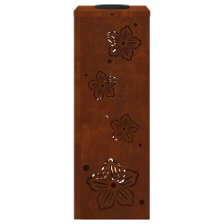 vidaXL Saules LED ceļa gaisma 2 pcs Kārtainais Tērauds