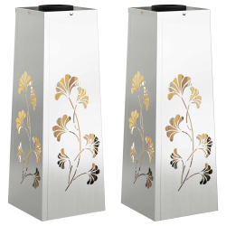 vidaXL Saules LED ceļa gaisma 2 pcs Cinkots Cinkots