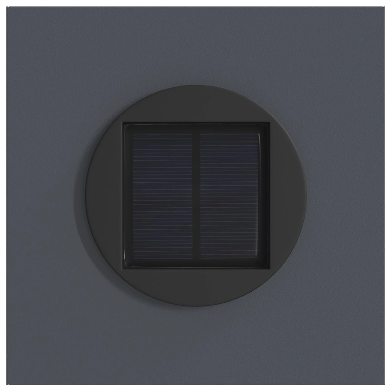 vidaXL Saules LED ceļa gaisma 2 pcs Antracīts Auksti velmēts tērauds