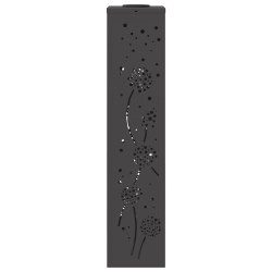 vidaXL Saules LED ceļa gaisma 2 pcs Melna Auksti velmēts tērauds