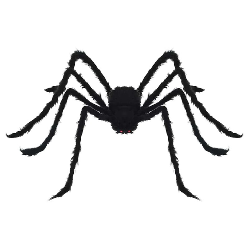 vidaXL Helovīna zirneklis ar tīklām 4 pcs Melns un balts Poliesters