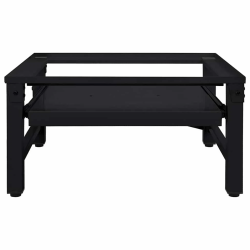 vidaXL Veļas mazgājamā mašīna uzpaliks Melna 64 x 55 x 32.5 cm Tērauds