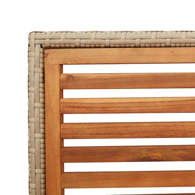 vidaXL Dārza saliekamās krēsli 4 pcs Brūna un bēša