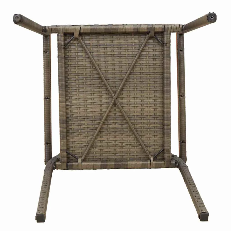 vidaXL Dārza saliekamās krēsli 4 pcs Pelēks un brūns