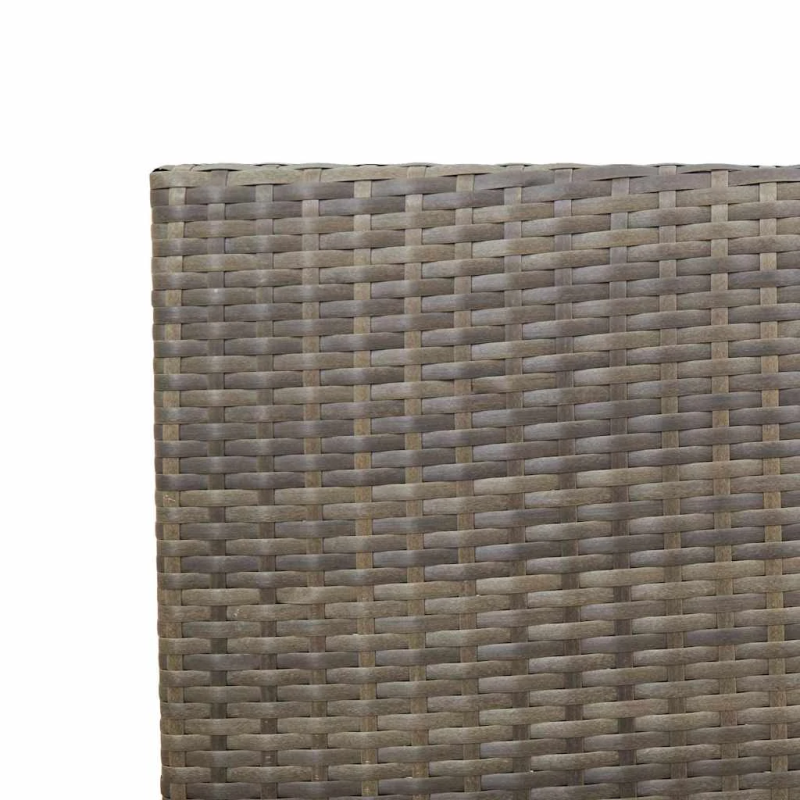 vidaXL Dārza saliekamās krēsli 4 pcs Pelēks un brūns