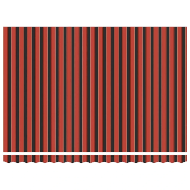 vidaXL Izvelkams jumtiņš Oranžs un brūns 450 × 300 cm