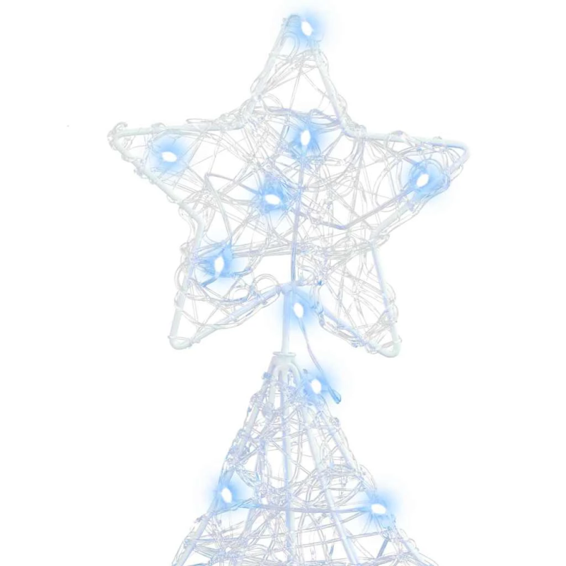 vidaXL Ziemassvētku eglīte su 160 LED Vēsi balta 151 cm Akrils