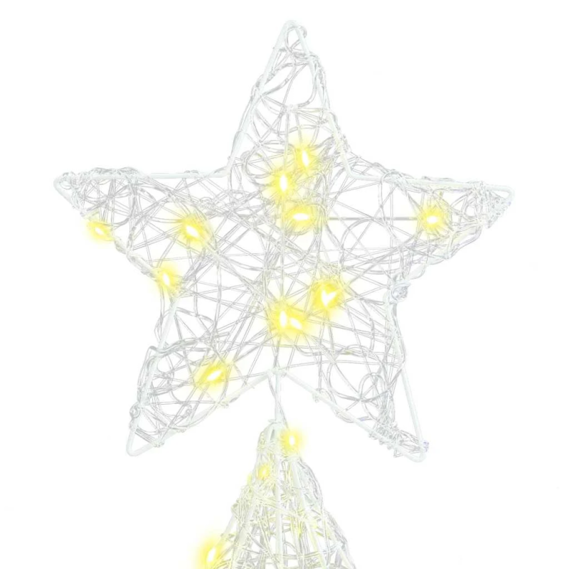 vidaXL Ziemassvētku eglīte su 240 LED Silti balta 180 cm Akrils