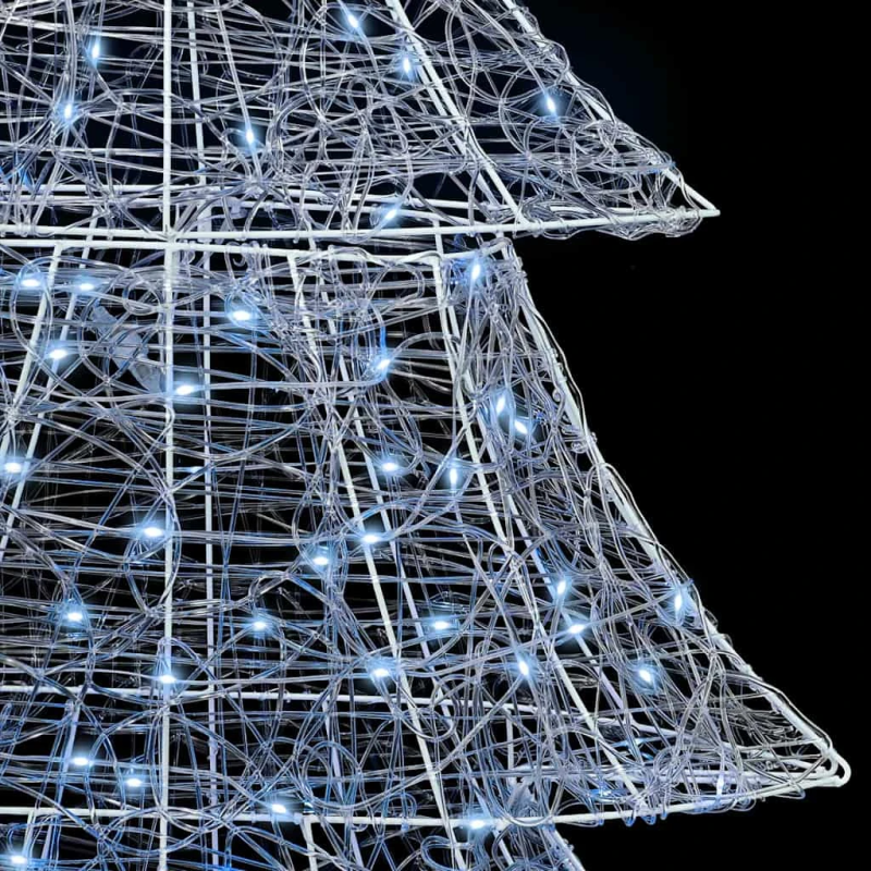 vidaXL Ziemassvētku eglīte su 240 LED Vēsi balta 180 cm Akrils