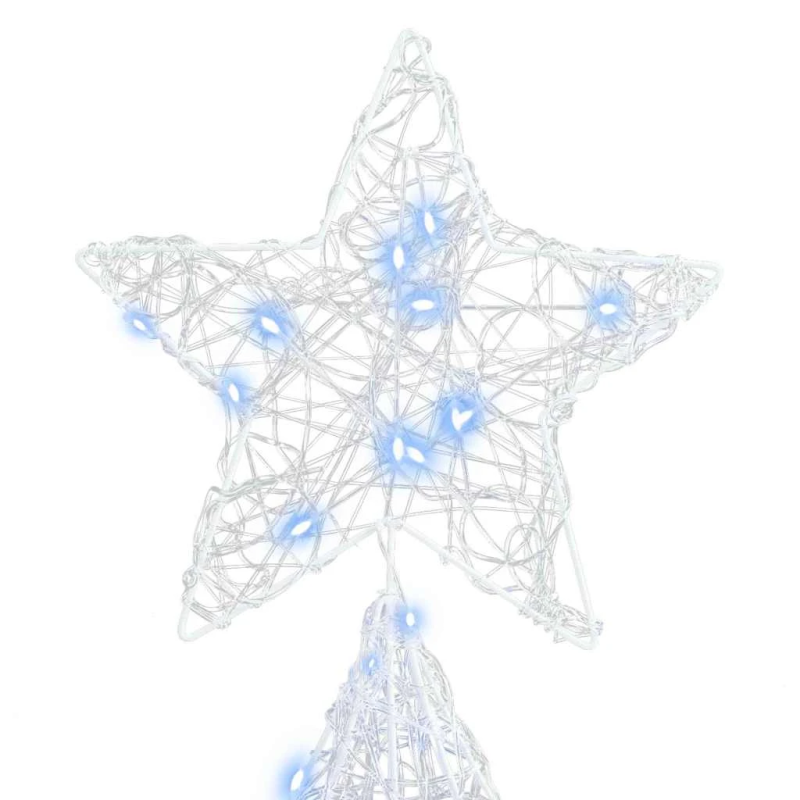 vidaXL Ziemassvētku eglīte su 240 LED Vēsi balta 180 cm Akrils