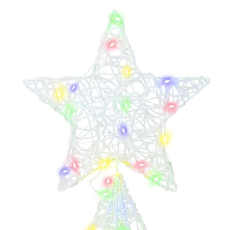 vidaXL Ziemassvētku eglīte su 240 LED Daudzkrāsains 180 cm Akrils