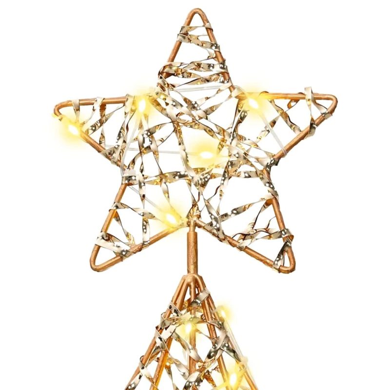 vidaXL Ziemassvētku eglīte su 120 LED Silti balta 120,5 cm PET