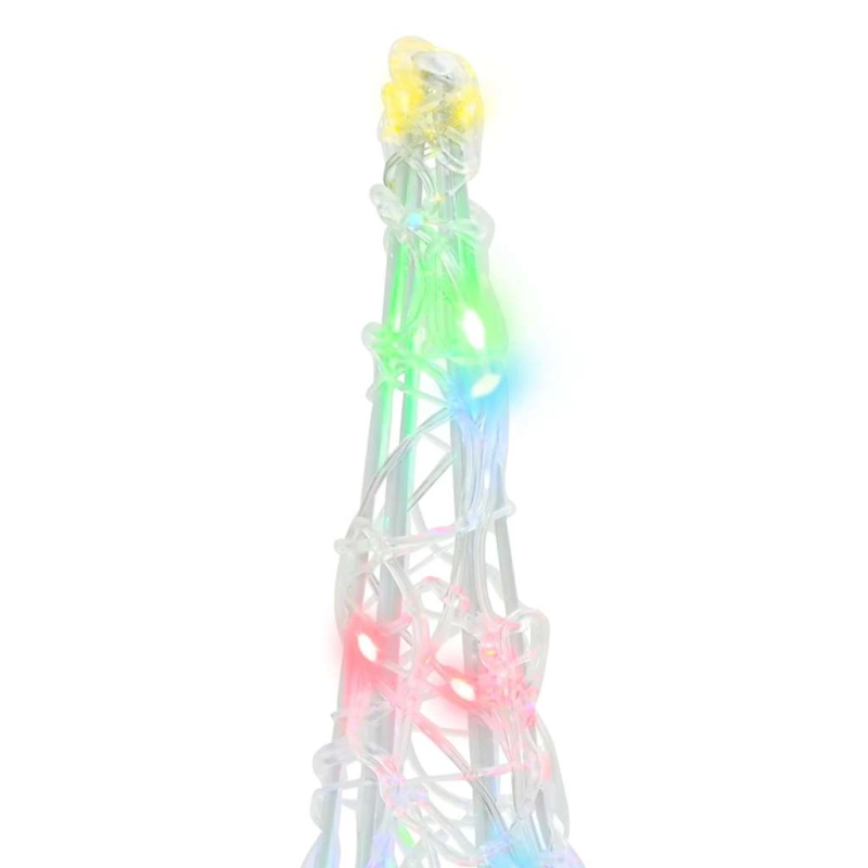 vidaXL Ziemassvētku eglīte 3 pcs Daudzkrāsains 20 x 20 x 80 cm Akrils