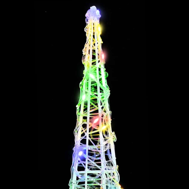 vidaXL Ziemassvētku eglīte 3 pcs Daudzkrāsains 20 x 20 x 80 cm Akrils