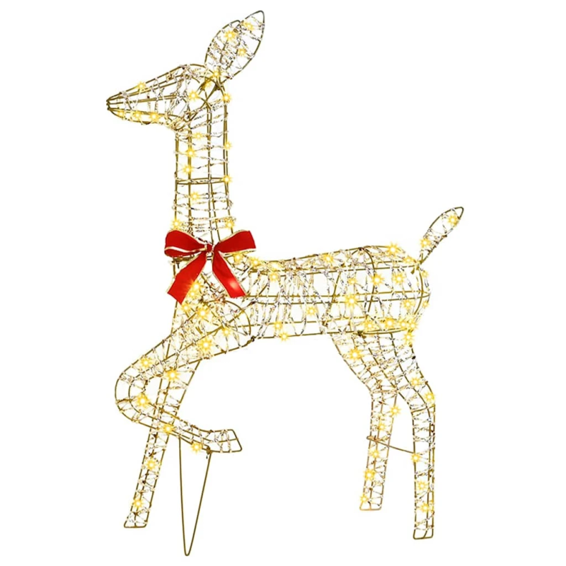 vidaXL Ziemassvētku tēviņu ģimene 3 pcs 67 x 26 x 127 cm PET