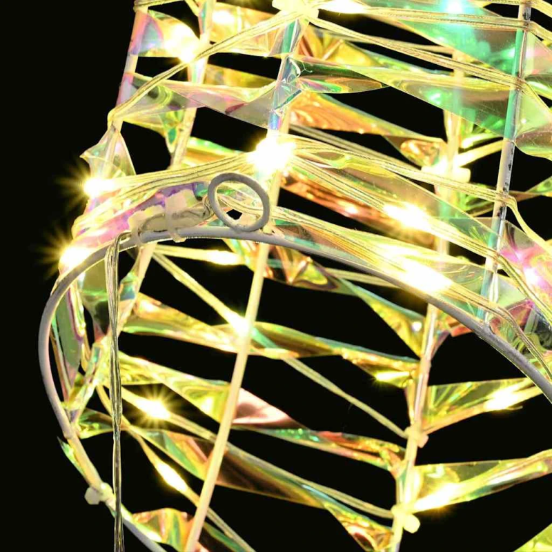 vidaXL Ziemassvētku ziemeļbriedis ar kamanām 68 x 36.5 x 62.5 cm PET