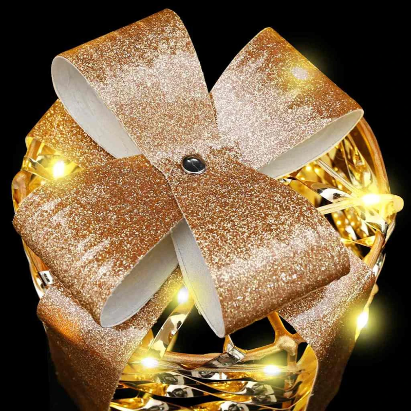 vidaXL Dāvanas Kastes Dekorācija 3 pcs Silti balta 20 x 20 x 20 cm PET