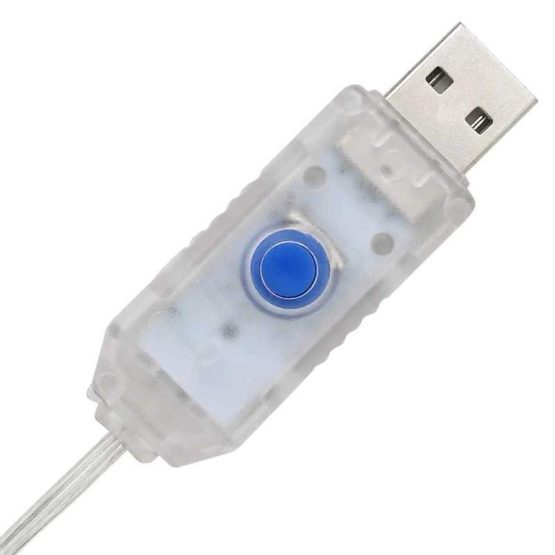 vidaXL 3D zvaigzne su 50 LED Zila 55 x 53.5 x 10 cm Akrils