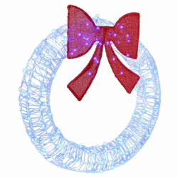 vidaXL Vainags su 80 LED Zila 92 x 9.5 x 92 cm Akrils