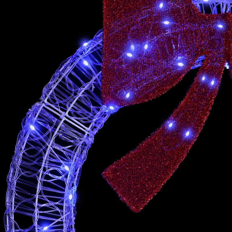 vidaXL Vainags su 150 LED Zila 120 cm Akrils