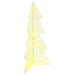 vidaXL Ziemassvētku eglīte su 160 LED Silti balts 150 cm Akrils