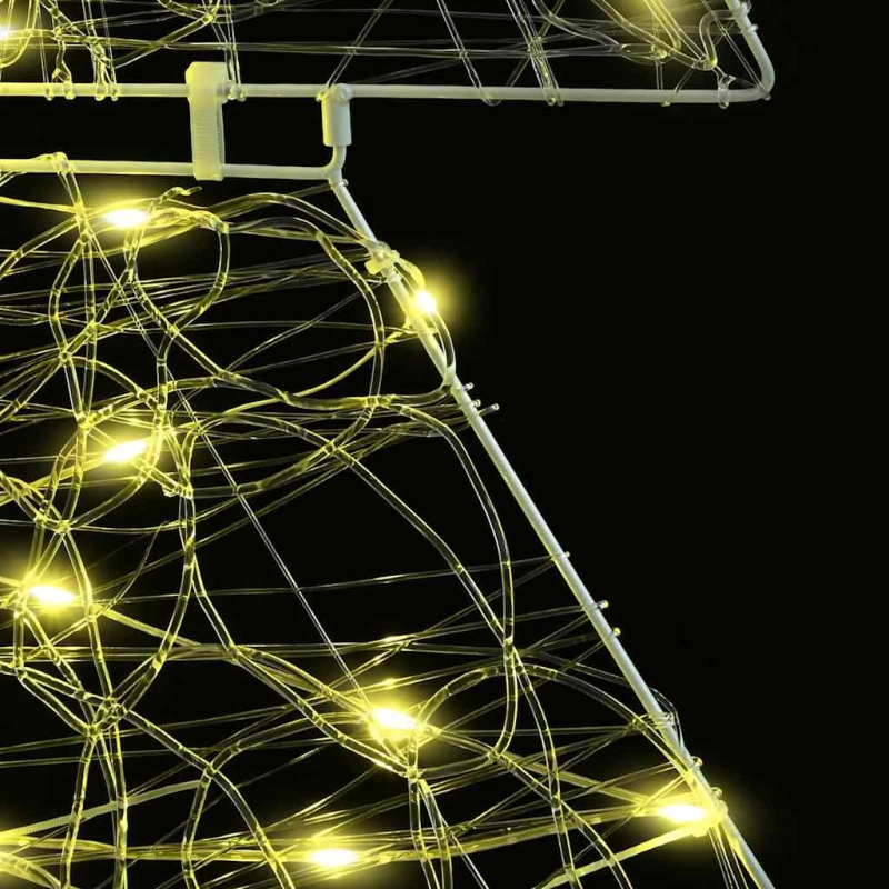 vidaXL Ziemassvētku eglīte su 160 LED Silti balts 150 cm Akrils