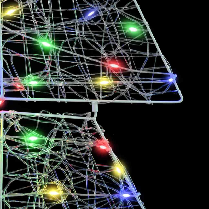 vidaXL Ziemassvētku eglīte su 160 LED Daudzkrāsains 150 cm Akrils