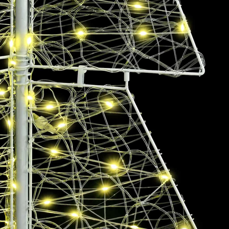 vidaXL Ziemassvētku eglīte su 240 LED Silti balts 180 cm Akrils