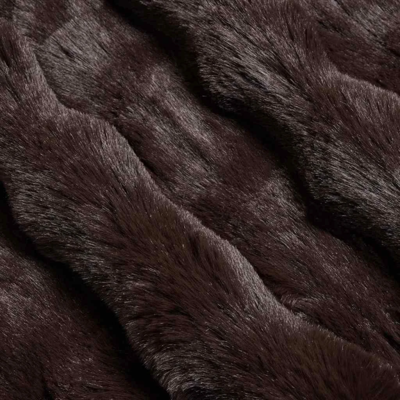 vidaXL Mākslīgā truša kažokādas sega 4 pcs Kamieļu krāsa 130 x 150 cm