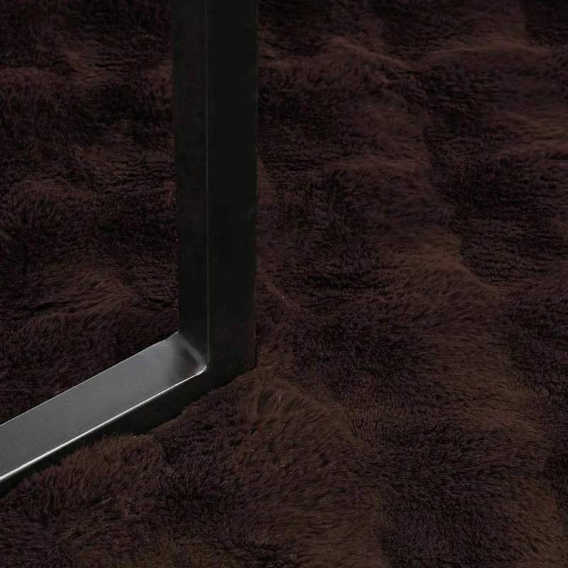 vidaXL Mākslīgā truša kažokādas sega 4 pcs Kamieļu krāsa 240 x 270 cm